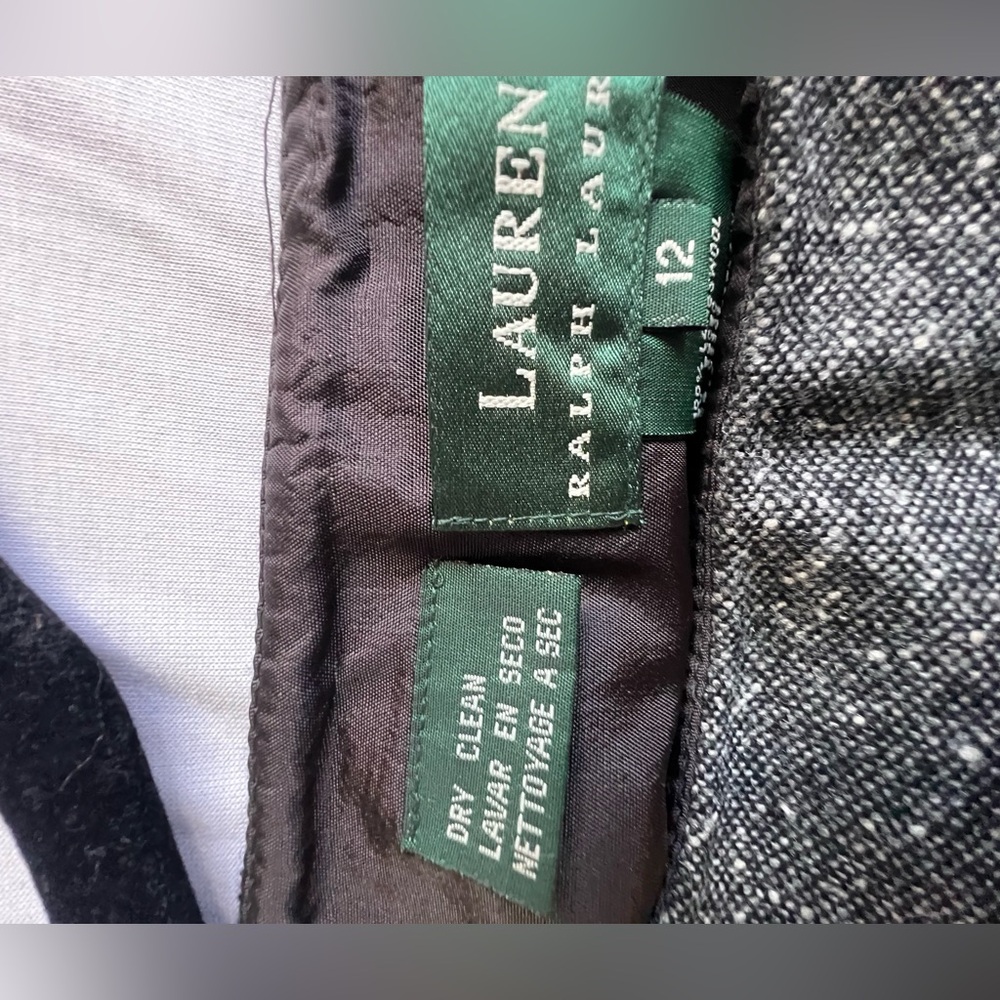Lauren Ralph Lauren Lambswool Maxi Skirt – Charcoal Speckled – Size 12 - Picture 7 of 7